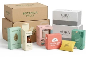 Custom branded cardboard packaging boxes
