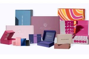 Offset printed rigid packaging boxes